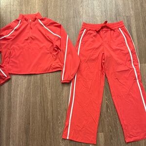 Nike Red Tracksuit Set